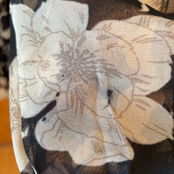 Mango MNG Floral Long Sleeve Mini Dress - Picture 12 of 13